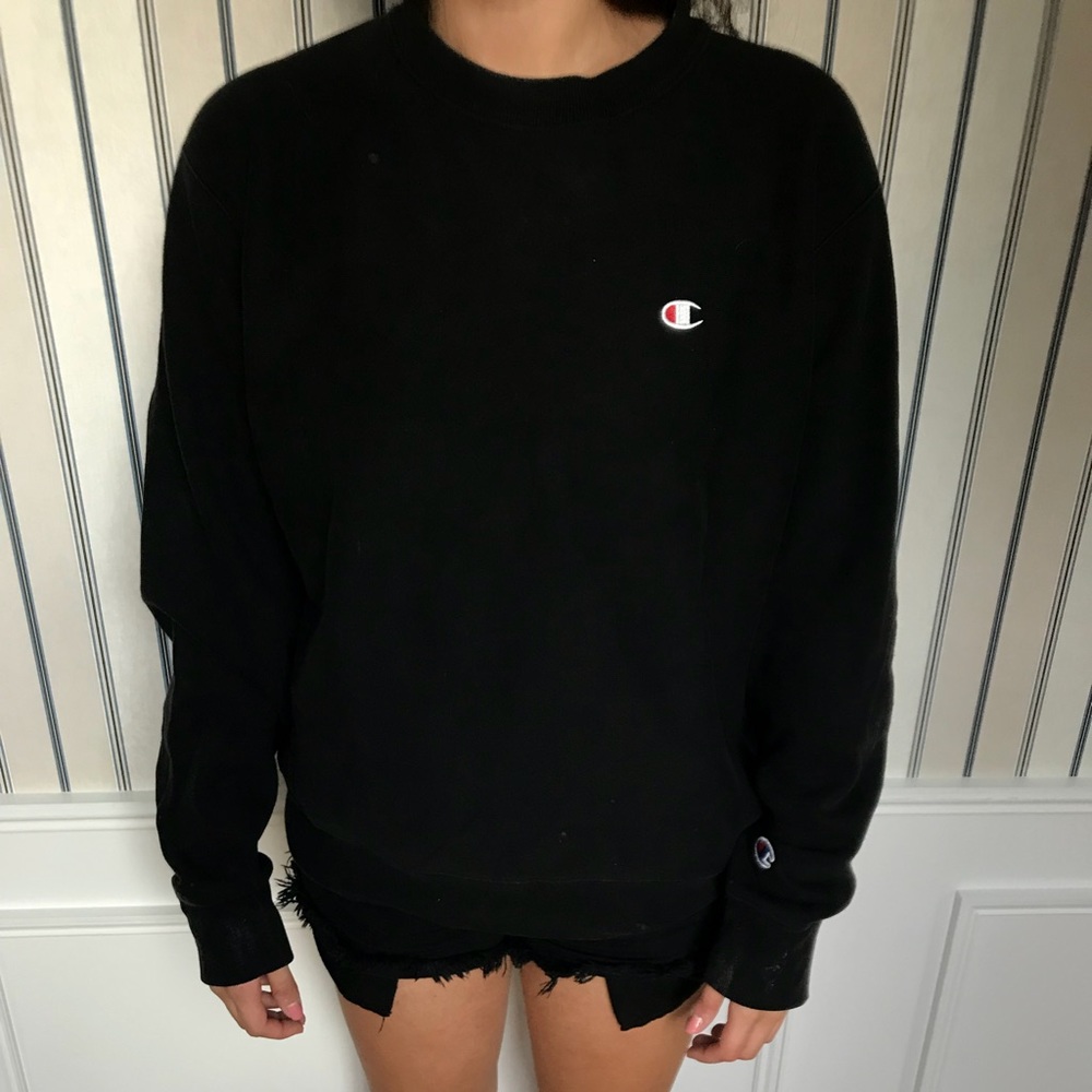 Black champion sweater